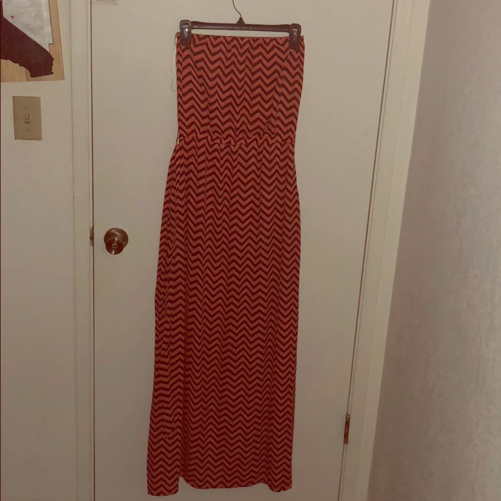 Chevron maxi dress
